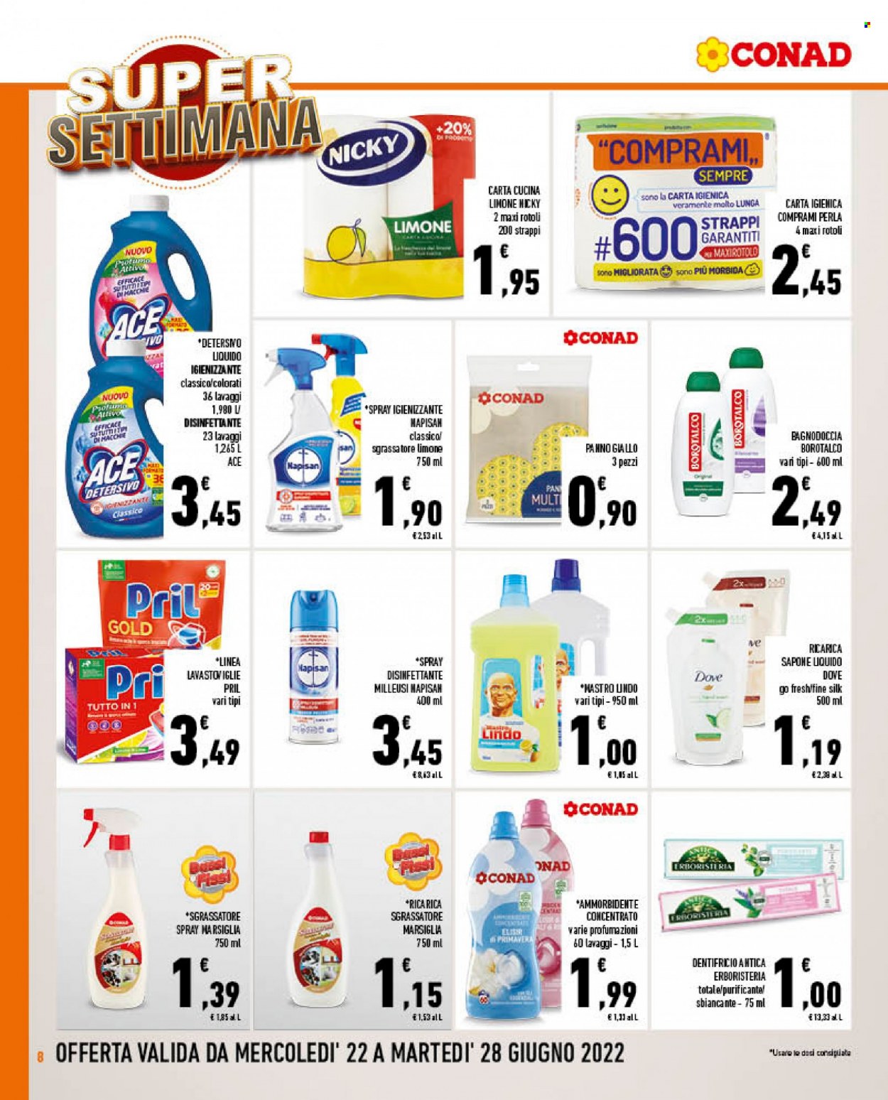 Volantino Conad - 22/6/2022 - 28/6/2022. Pagina 8