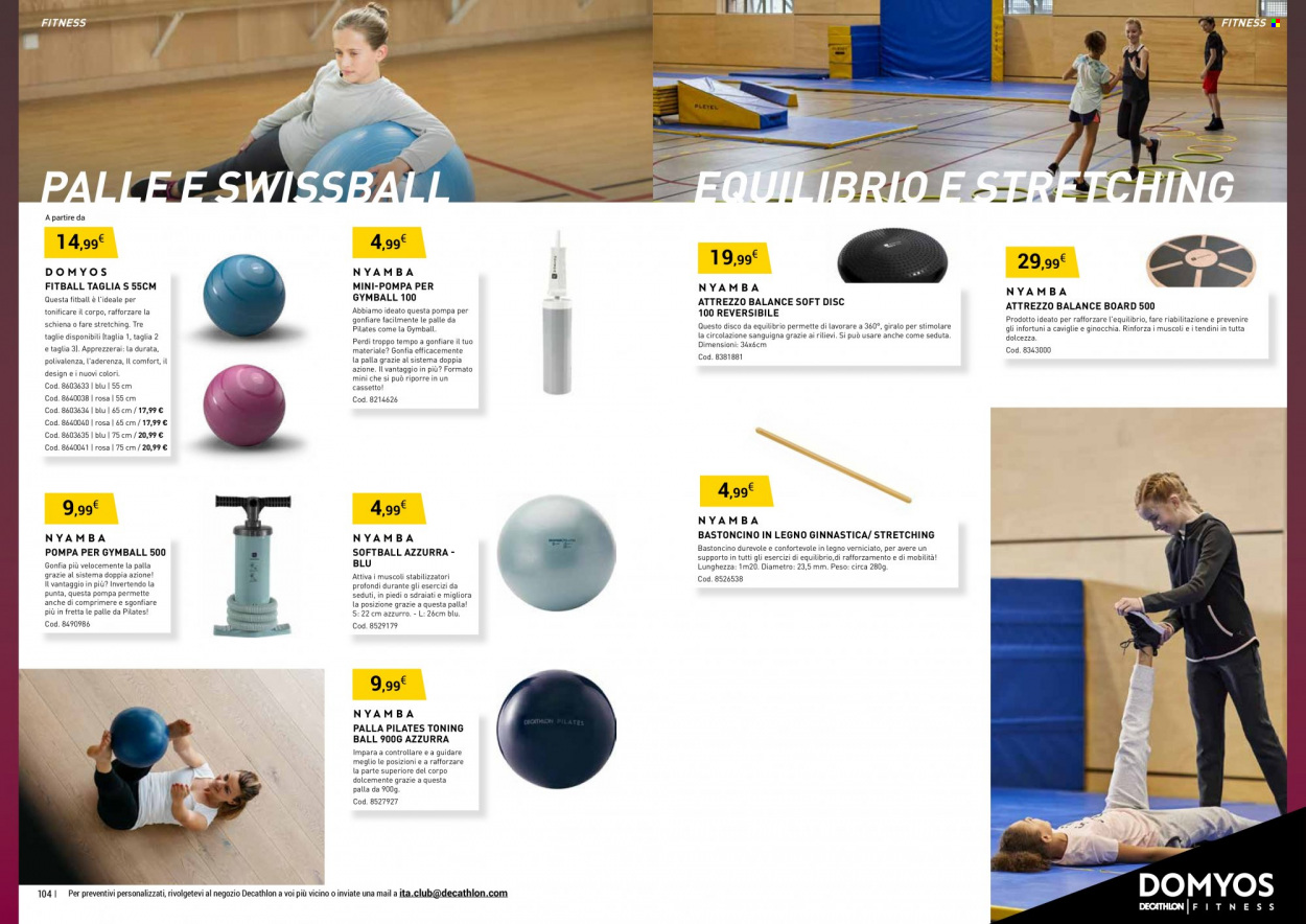 thumbnail - Volantino Decathlon - Prodotti in offerta - palla, pompa, pilates, gymball. Pagina 53.