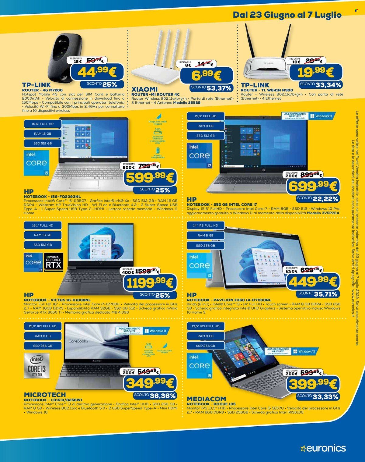 Volantino Euronics - 23/6/2022 - 7/7/2022. Pagina 7