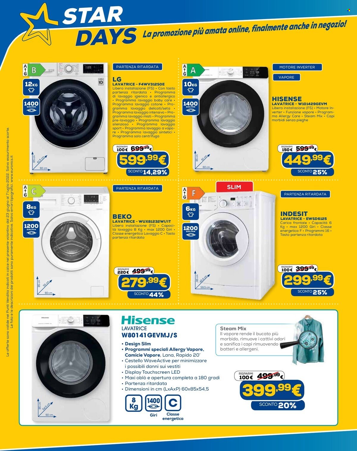 Volantino Euronics - 23/6/2022 - 7/7/2022. Pagina 16