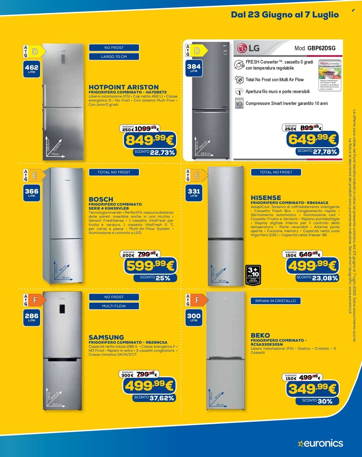 Volantino Euronics - 23/6/2022 - 7/7/2022. Pagina 19