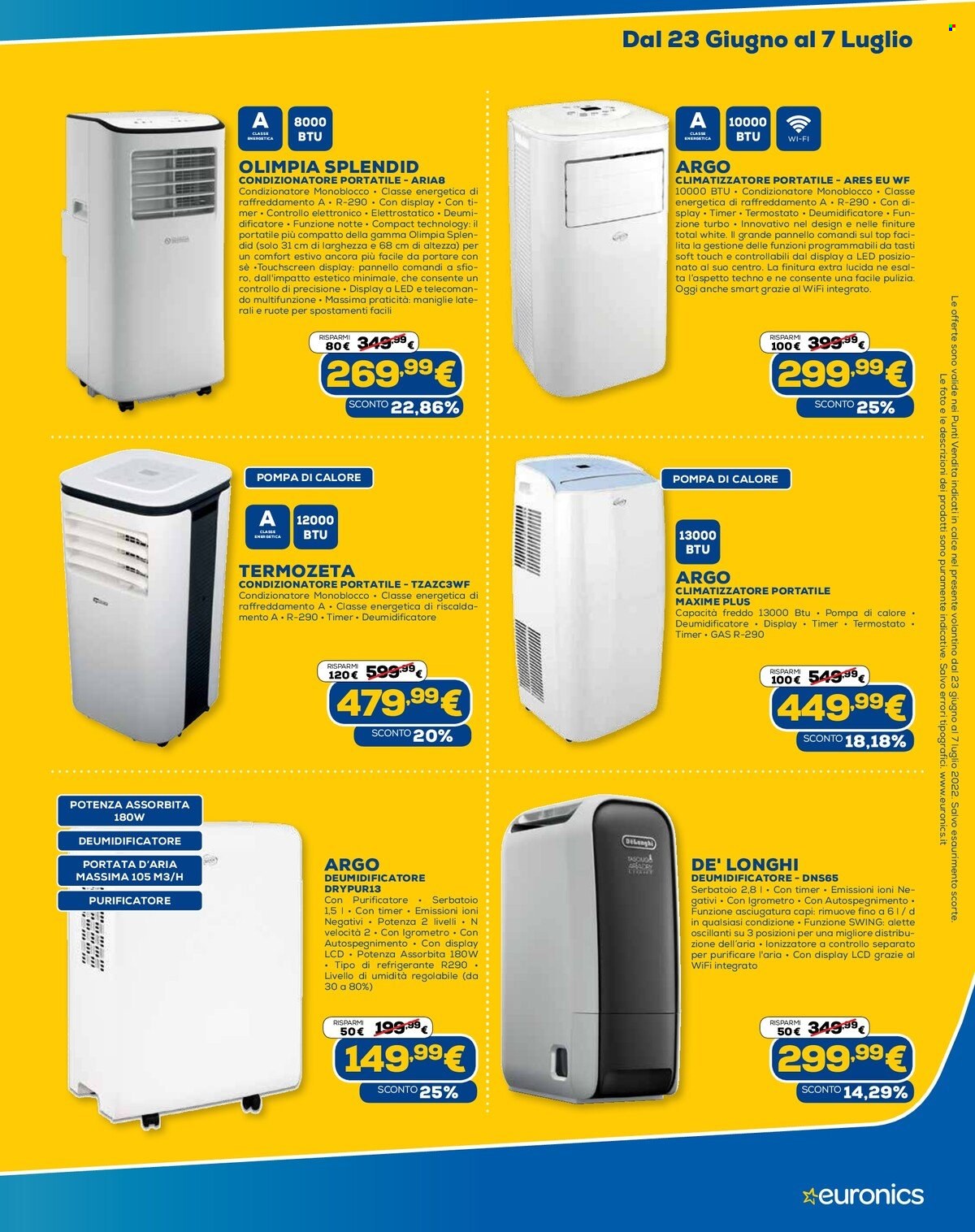 Volantino Euronics - 23/6/2022 - 7/7/2022. Pagina 23