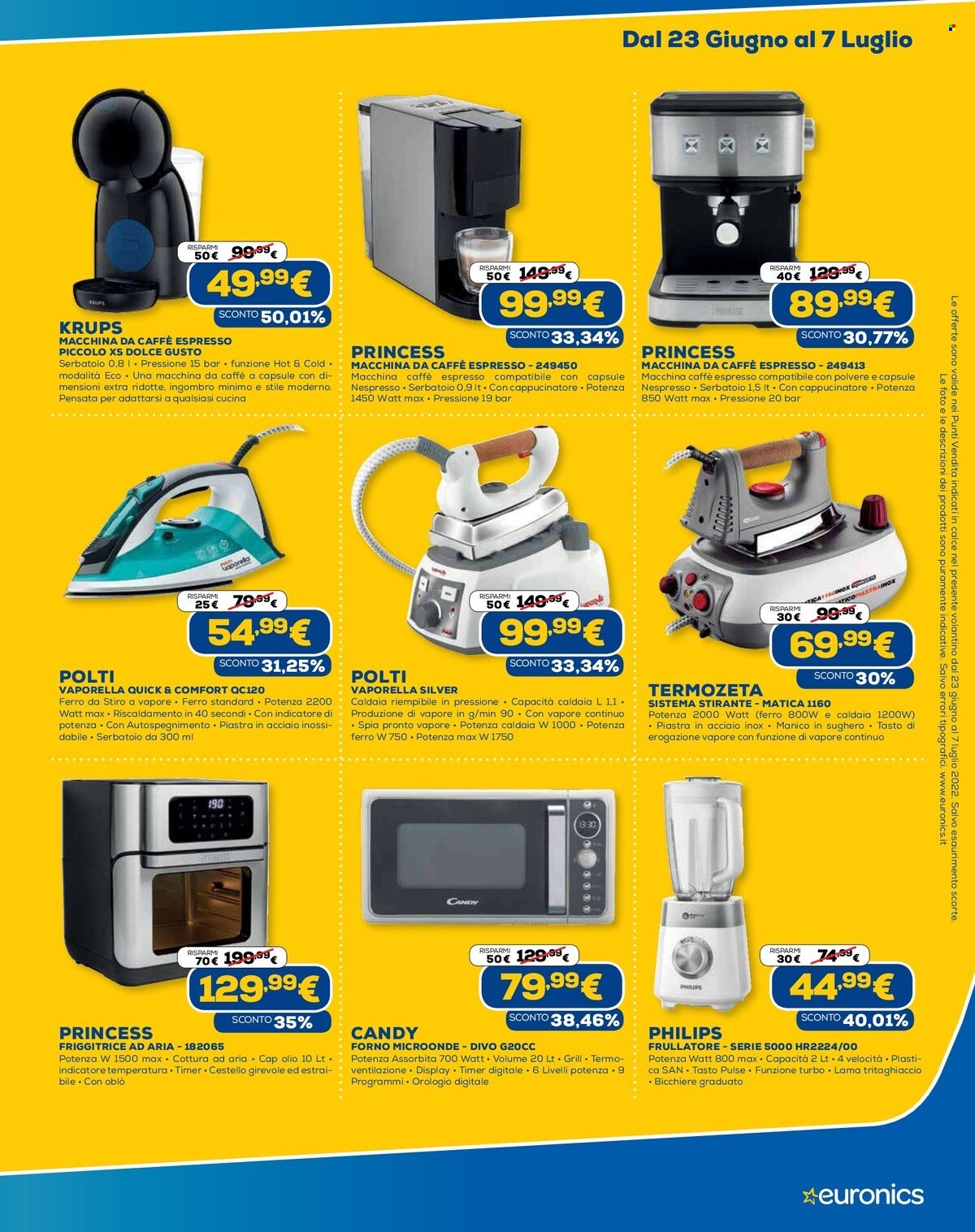 Volantino Euronics - 23/6/2022 - 7/7/2022. Pagina 25