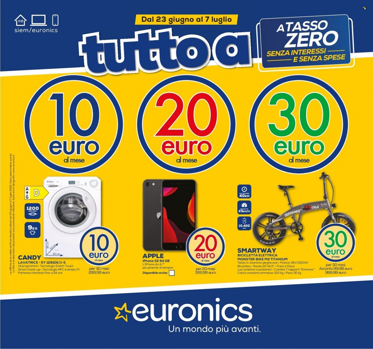 Volantino Euronics - 23/6/2022 - 7/7/2022. Pagina 1