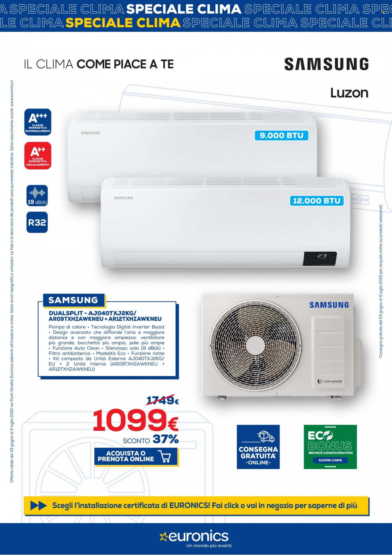 Volantino Euronics - 23/6/2022 - 6/7/2022. Pagina 7