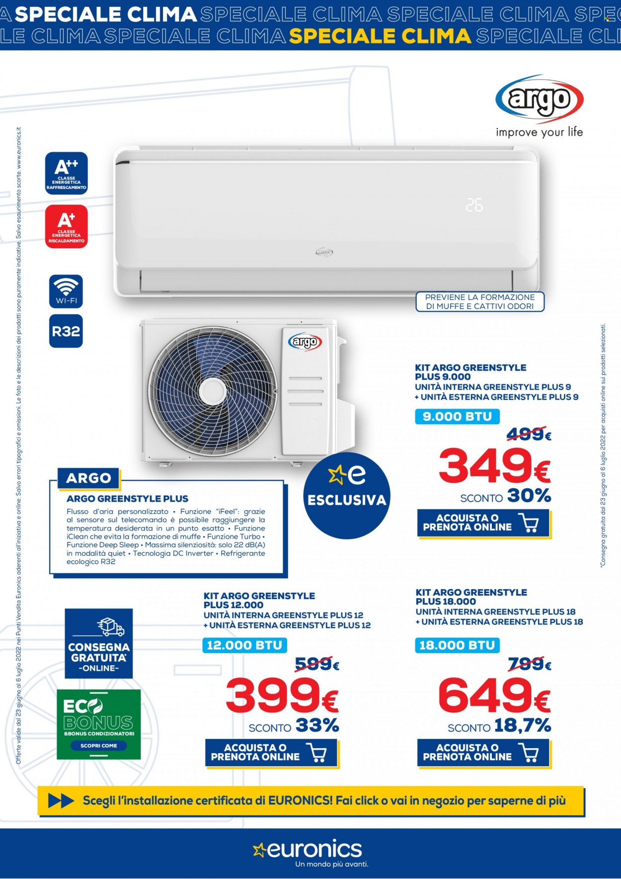 Volantino Euronics - 23/6/2022 - 6/7/2022. Pagina 9