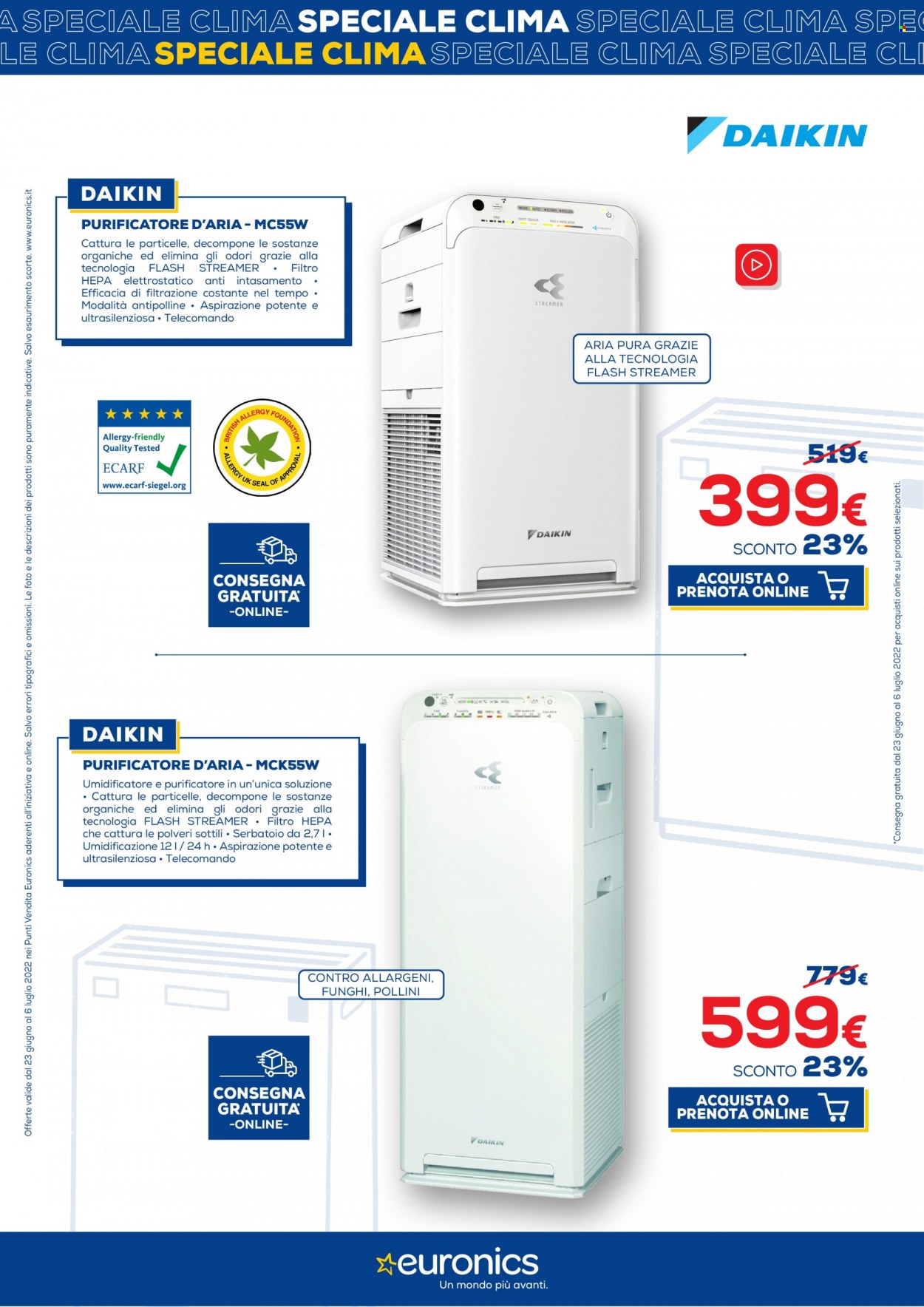 Volantino Euronics - 23/6/2022 - 6/7/2022. Pagina 18