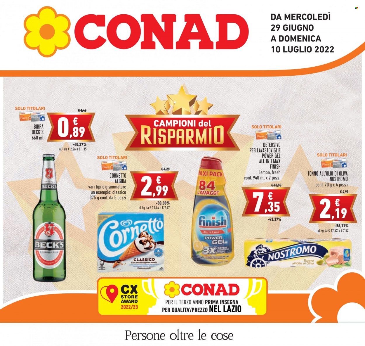Volantino Conad - 29/6/2022 - 10/7/2022. Pagina 1