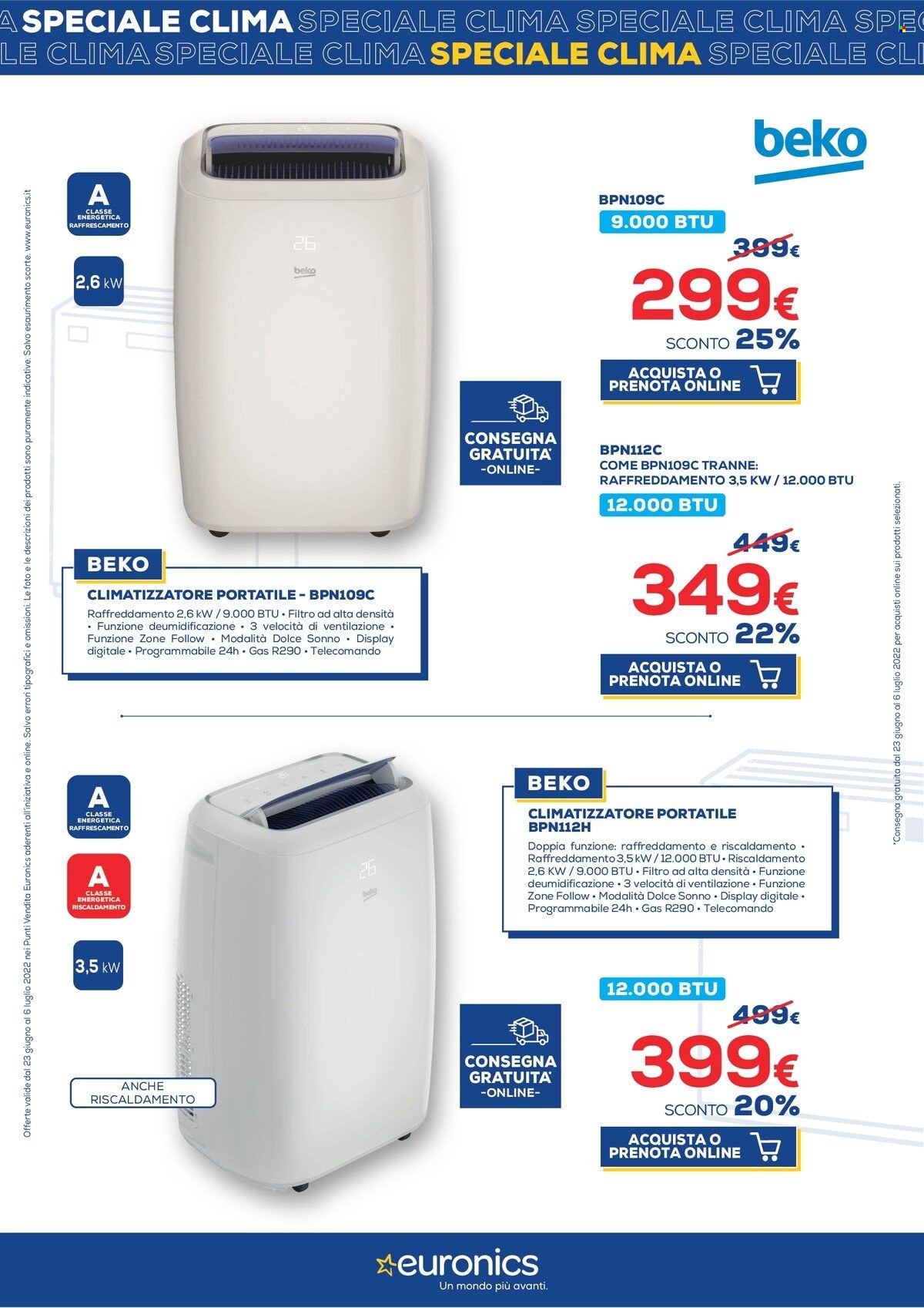 Volantino Euronics - 23/6/2022 - 6/7/2022. Pagina 11