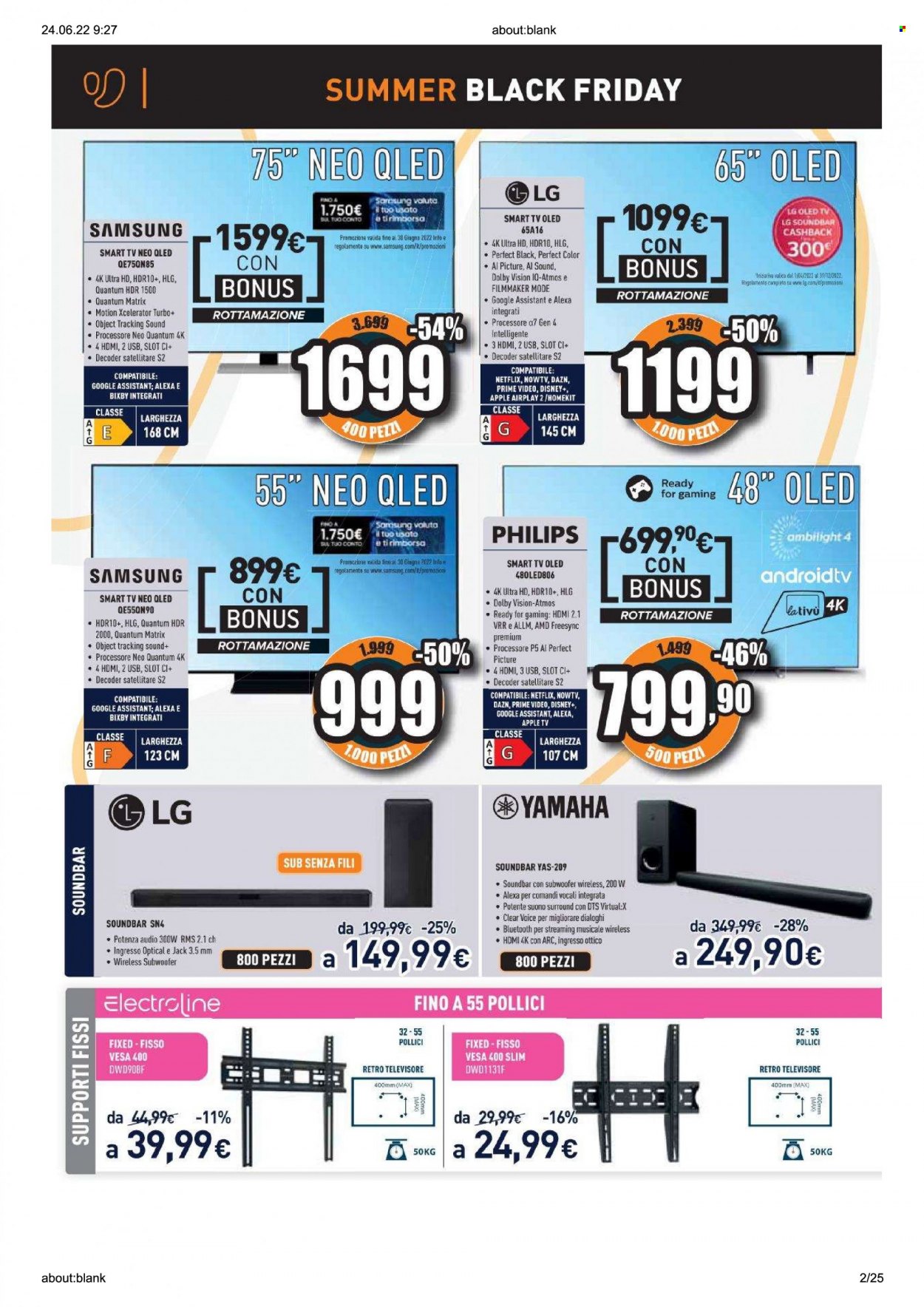 Volantino Unieuro - 24/6/2022 - 30/6/2022. Pagina 2