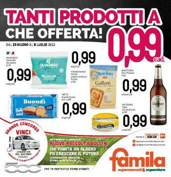 Volantino Famila - 23/6/2022 - 6/7/2022.