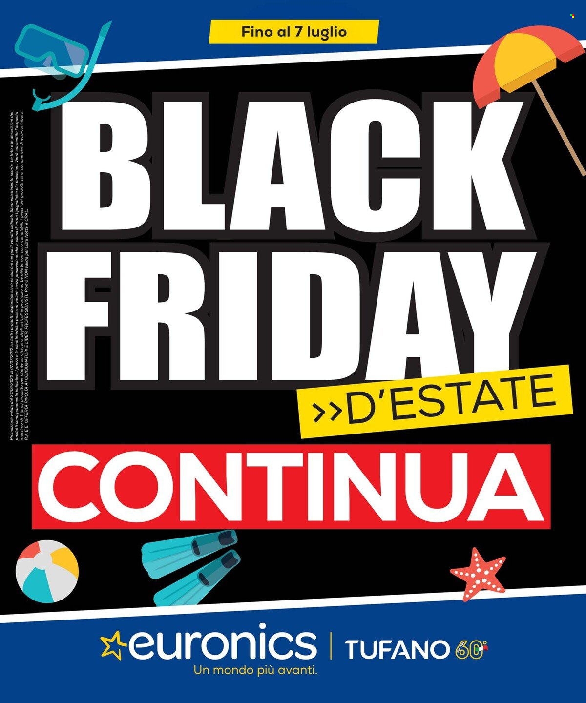 Volantino Euronics - 27/6/2022 - 7/7/2022. Pagina 1