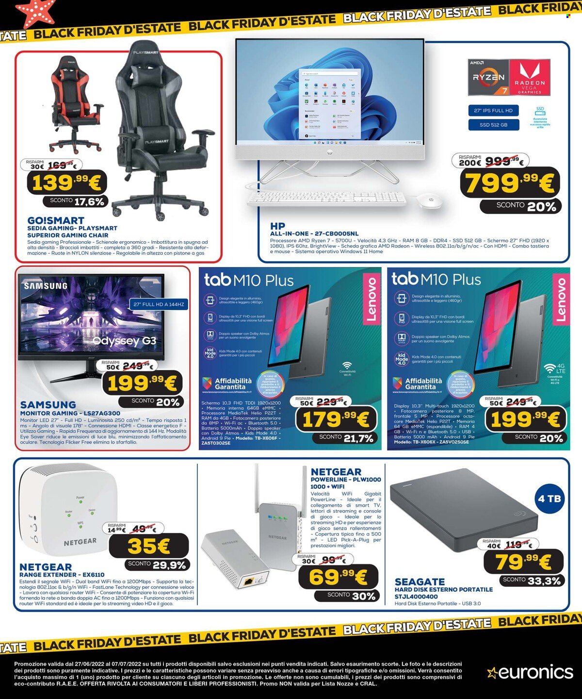 Volantino Euronics - 27/6/2022 - 7/7/2022. Pagina 9