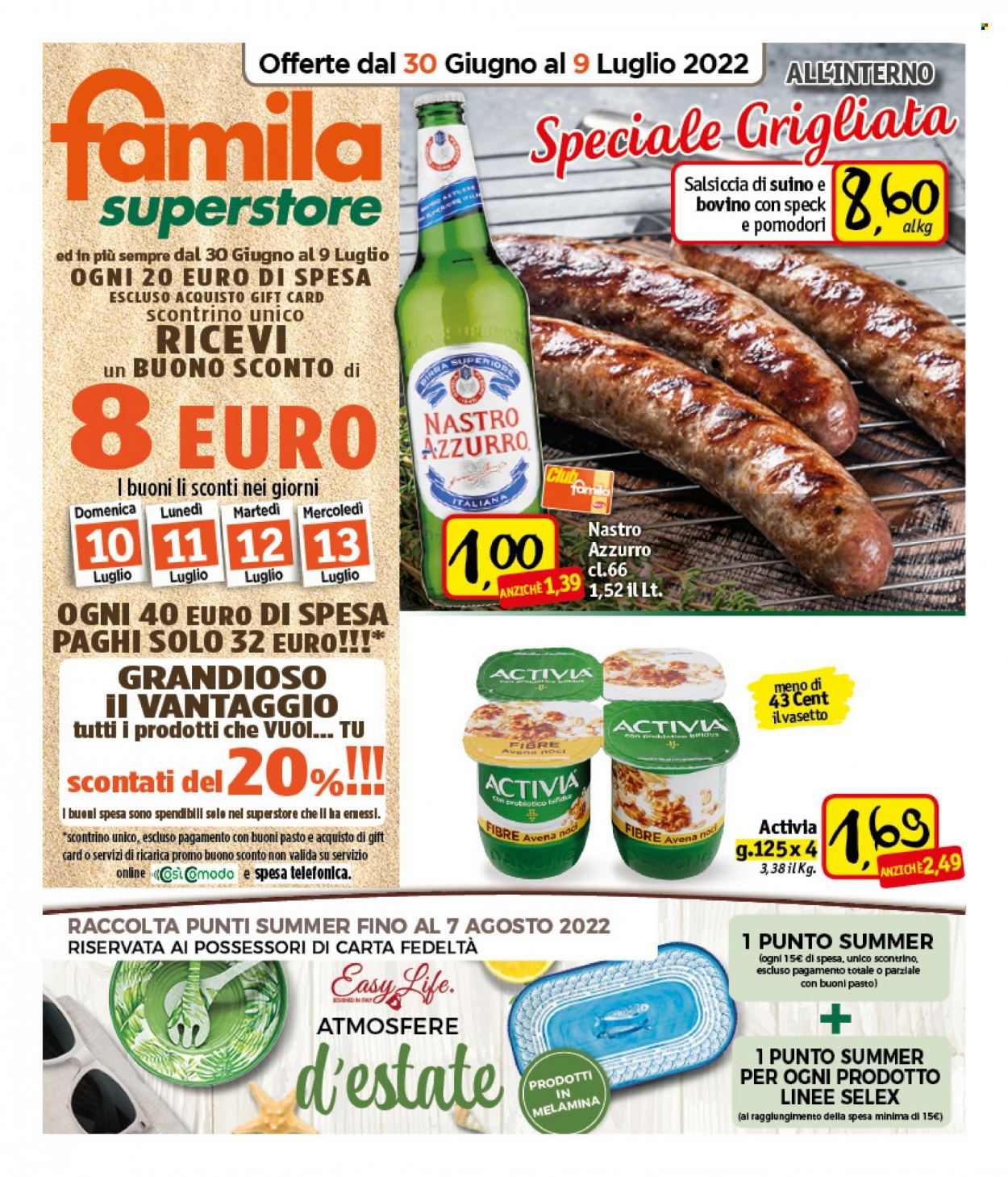 Volantino Famila - 30/6/2022 - 9/7/2022. Pagina 1