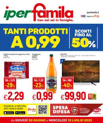 Volantino Famila - 30/6/2022 - 13/7/2022.