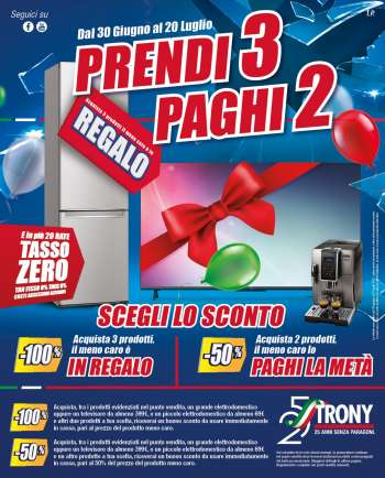 Volantino Trony - 30/6/2022 - 20/7/2022.
