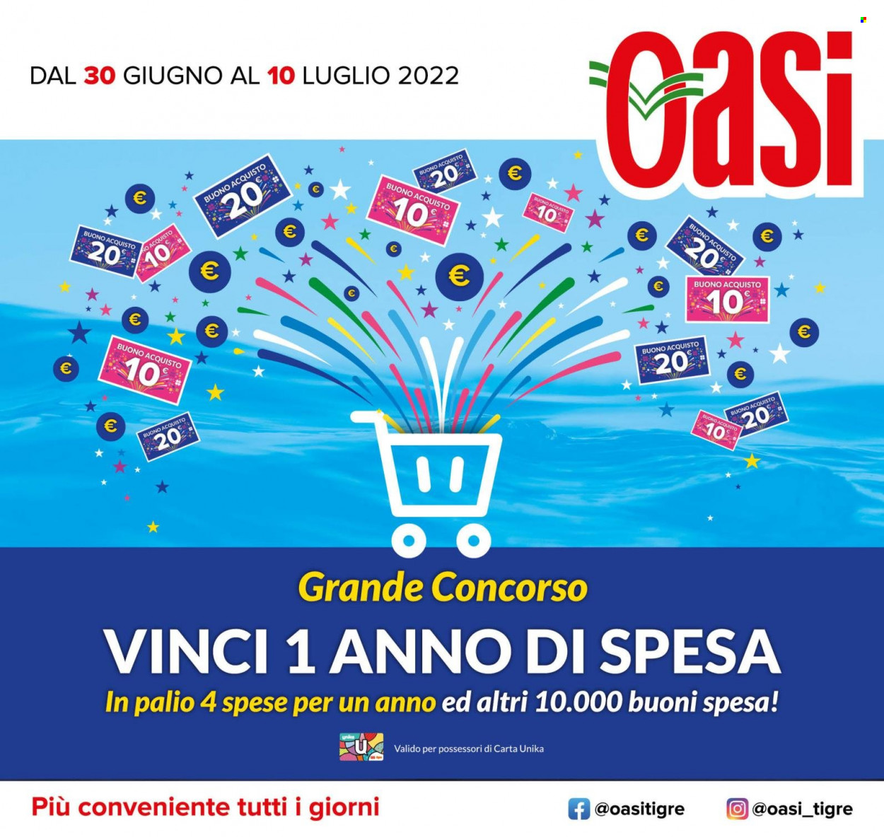 Volantino Oasi - 30/6/2022 - 10/7/2022. Pagina 1