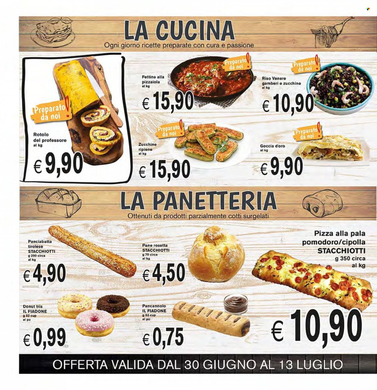 thumbnail - Volantino COAL - 30/6/2022 - 13/7/2022 - Prodotti in offerta - pane, ciambella, pizza, riso, riso venere. Pagina 6.