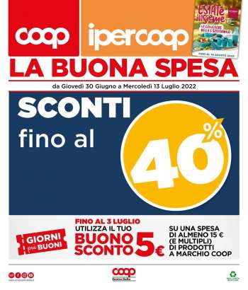 Volantino Coop - 30/6/2022 - 13/7/2022.