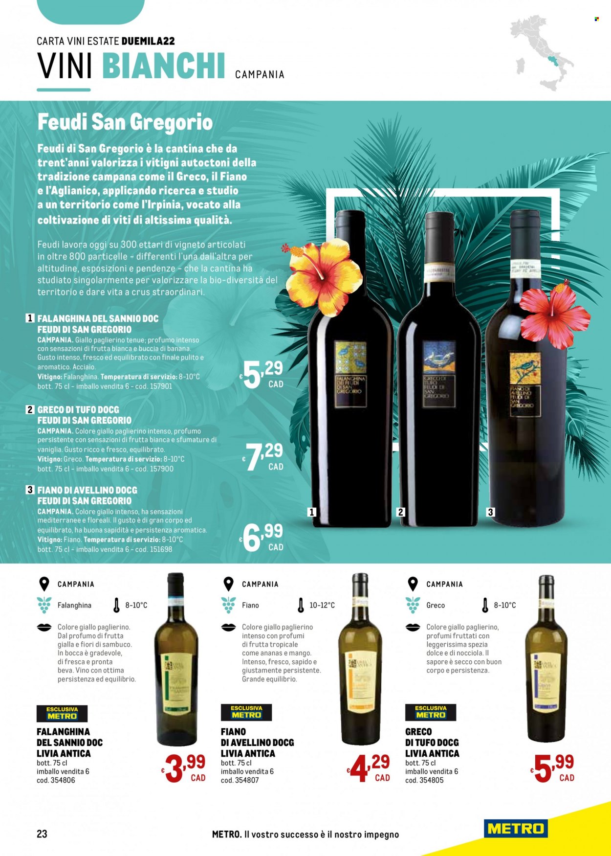 thumbnail - Volantino Metro - 30/6/2022 - 27/7/2022 - Prodotti in offerta - vaniglia, vino, profumo. Pagina 23.
