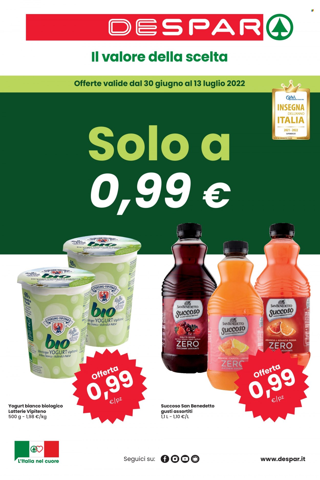 Volantino Despar - 30/6/2022 - 13/7/2022. Pagina 1