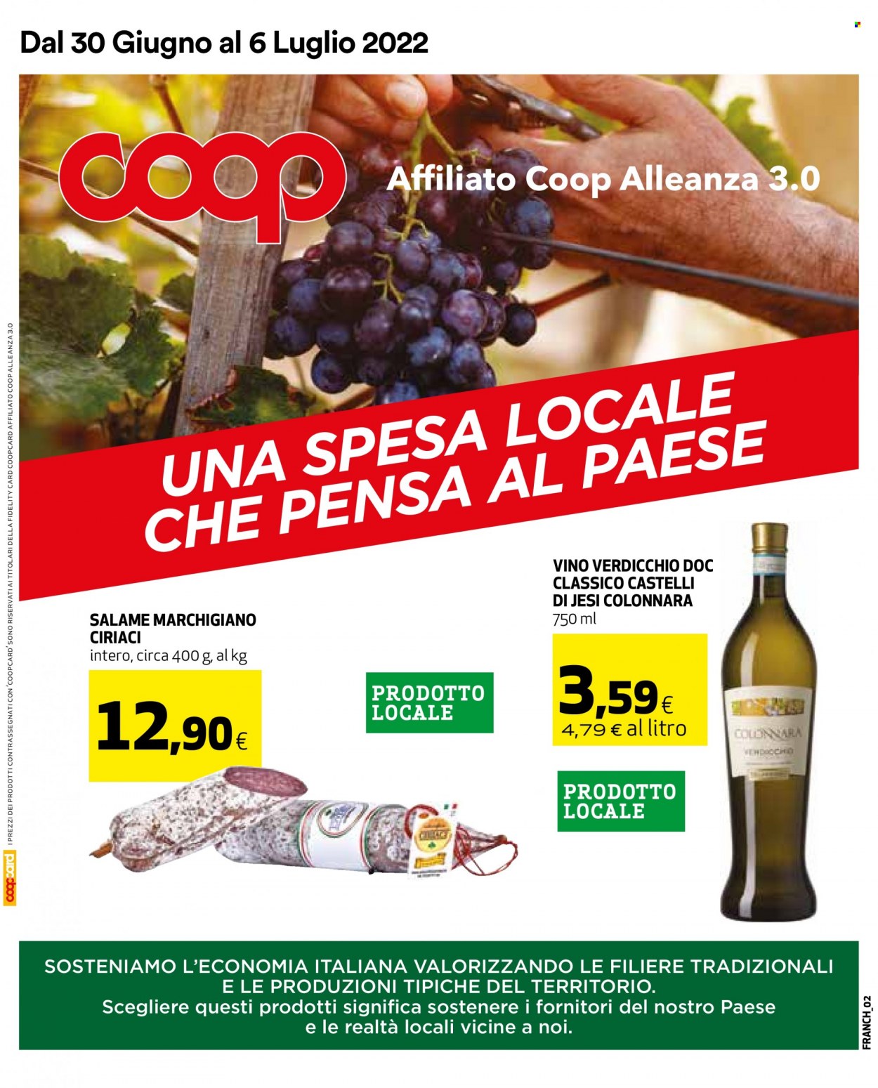 Leták Coop - 30.6.2022 - 6.7.2022. Strana 1
