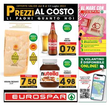 Volantino Eurospar - 4/7/2022 - 13/7/2022.