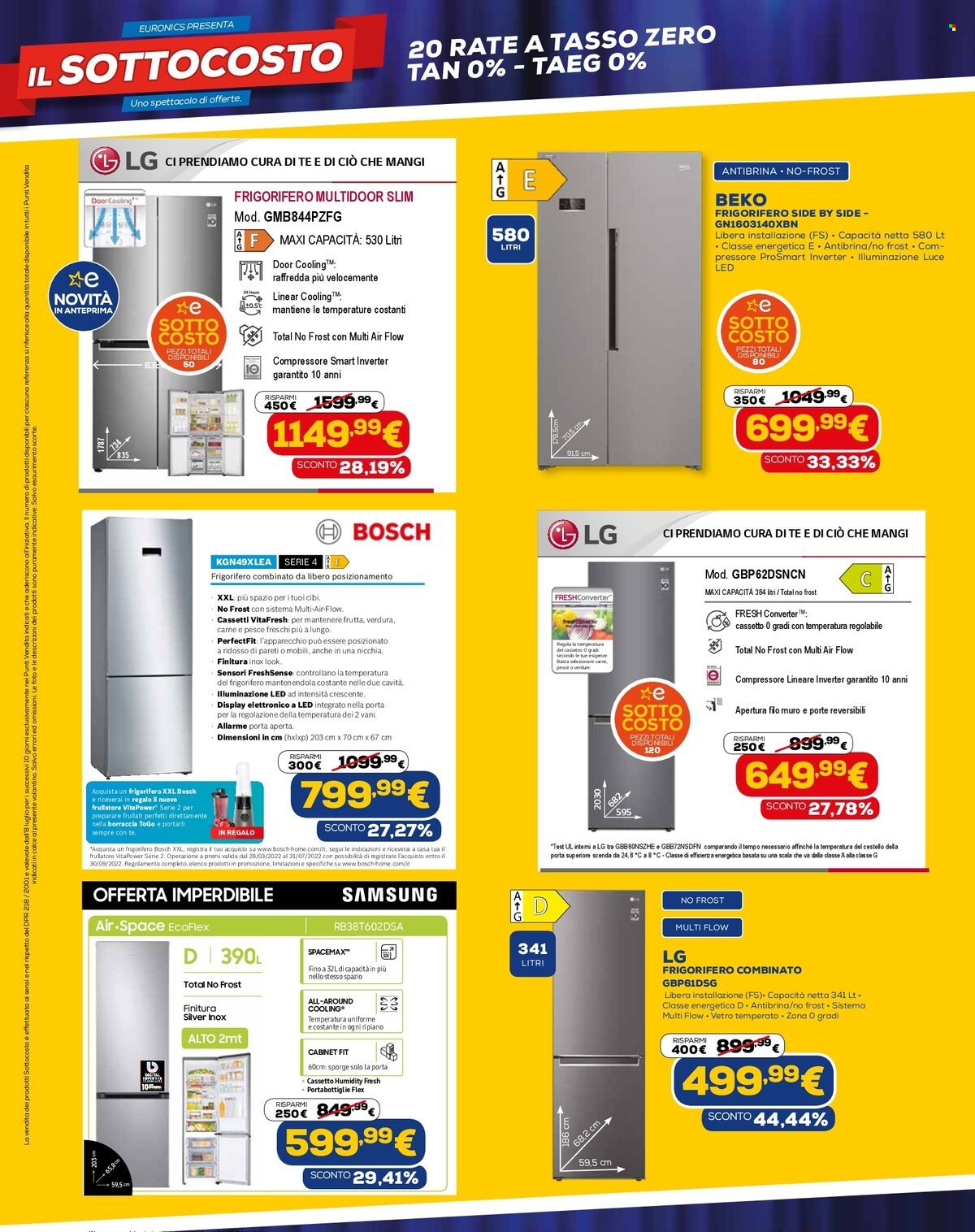 Volantino Euronics - 8/7/2022 - 20/7/2022. Pagina 18