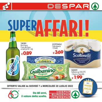 Volantino Eurospar - 7/7/2022 - 20/7/2022.