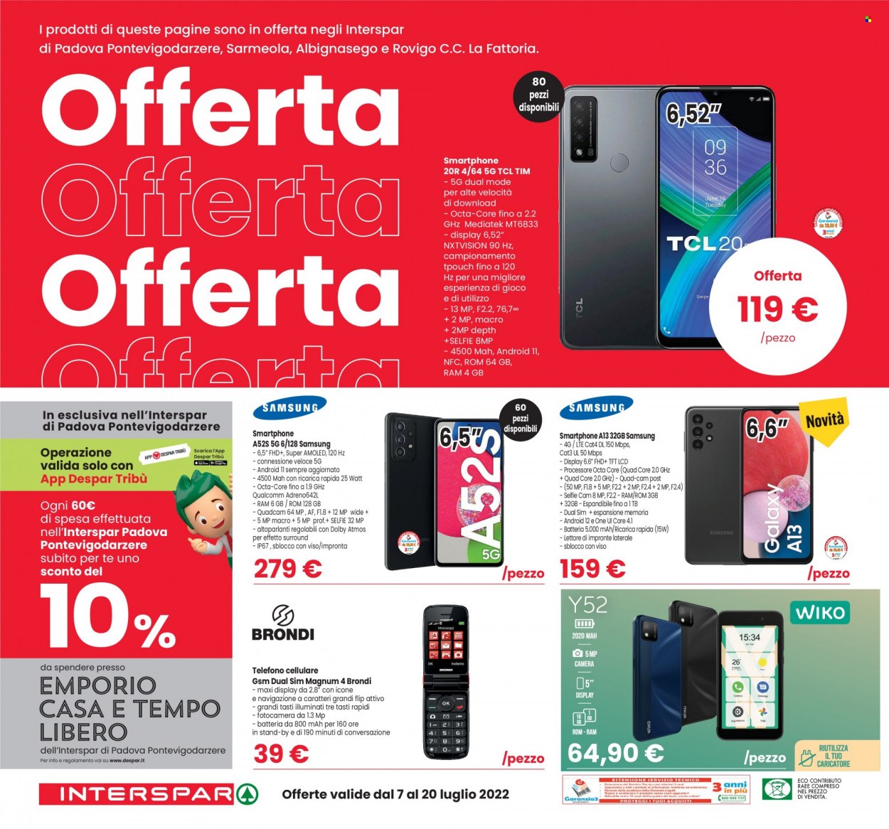 Volantino Interspar - 7/7/2022 - 20/7/2022. Pagina 18