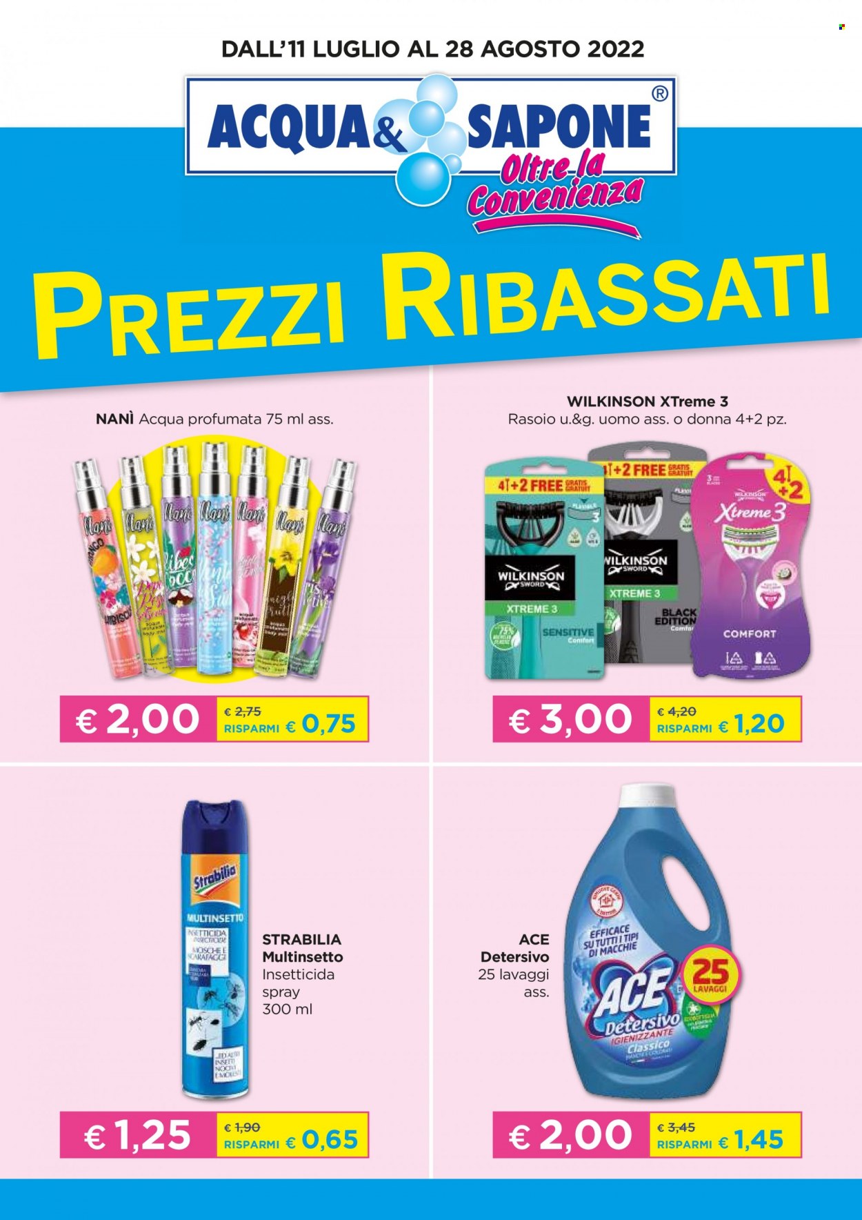 Volantino Acqua & Sapone - 11/7/2022 - 28/8/2022. Pagina 1