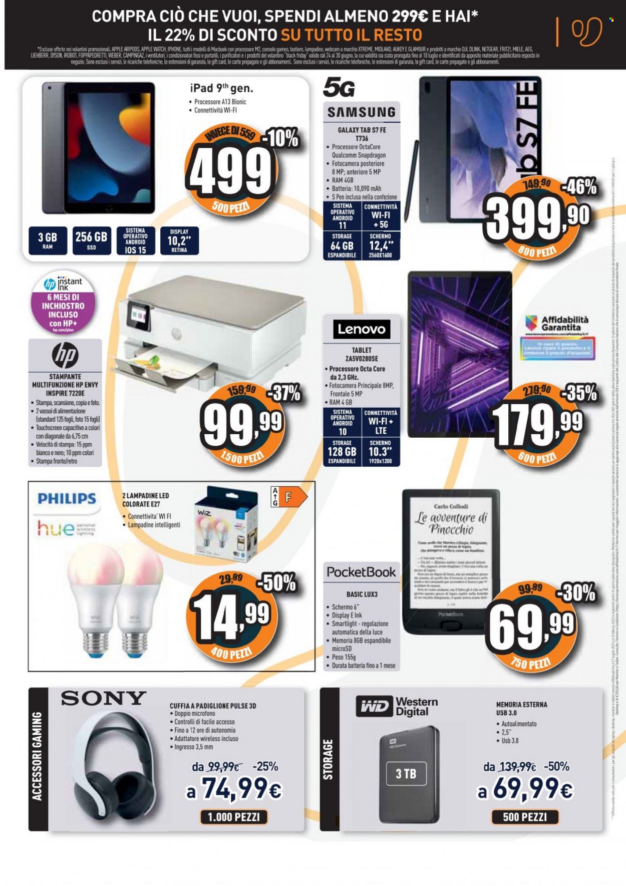 Volantino Unieuro - 8/7/2022 - 10/7/2022. Pagina 5