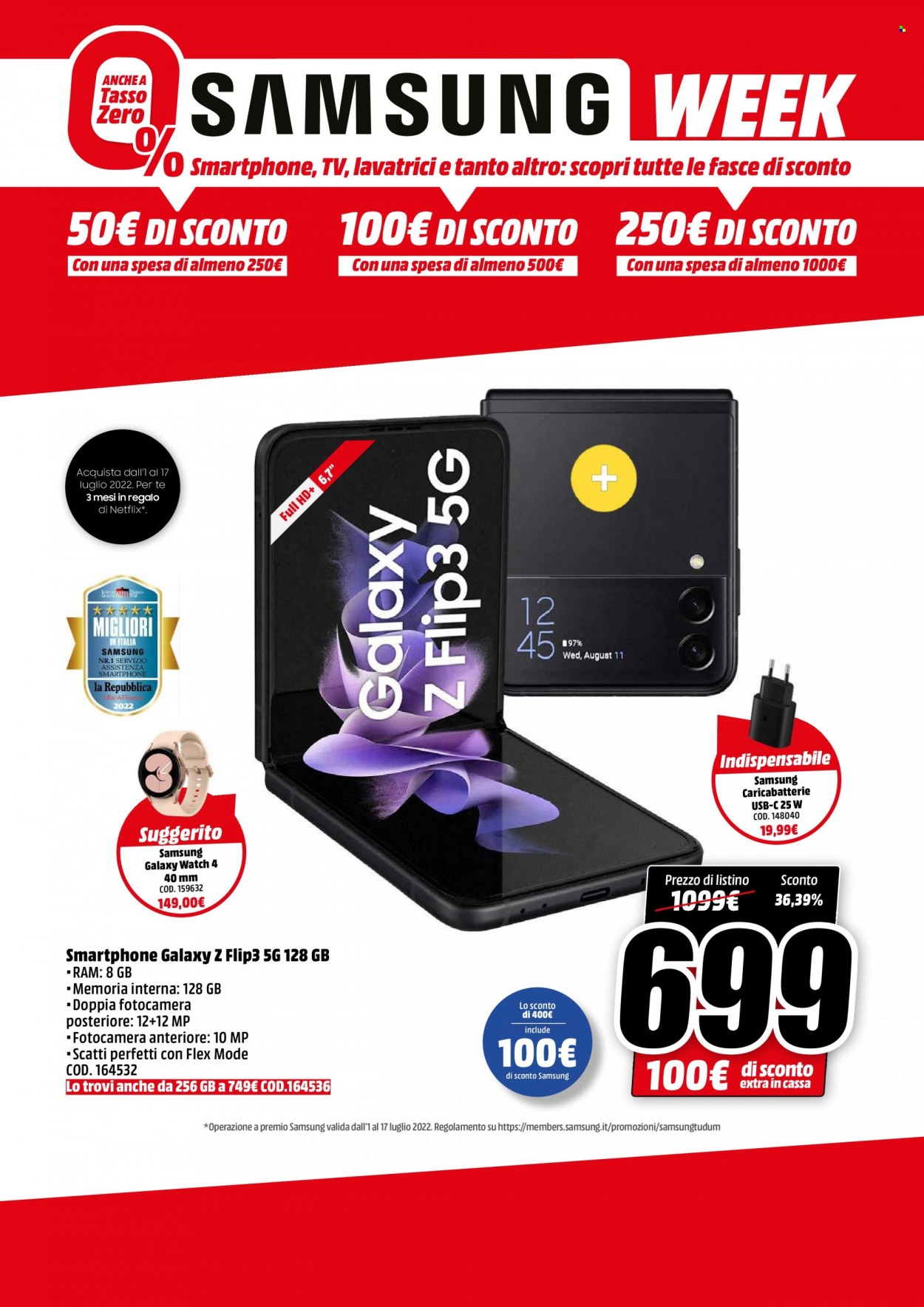 Volantino MediaWorld - 11/7/2022 - 17/7/2022. Pagina 3