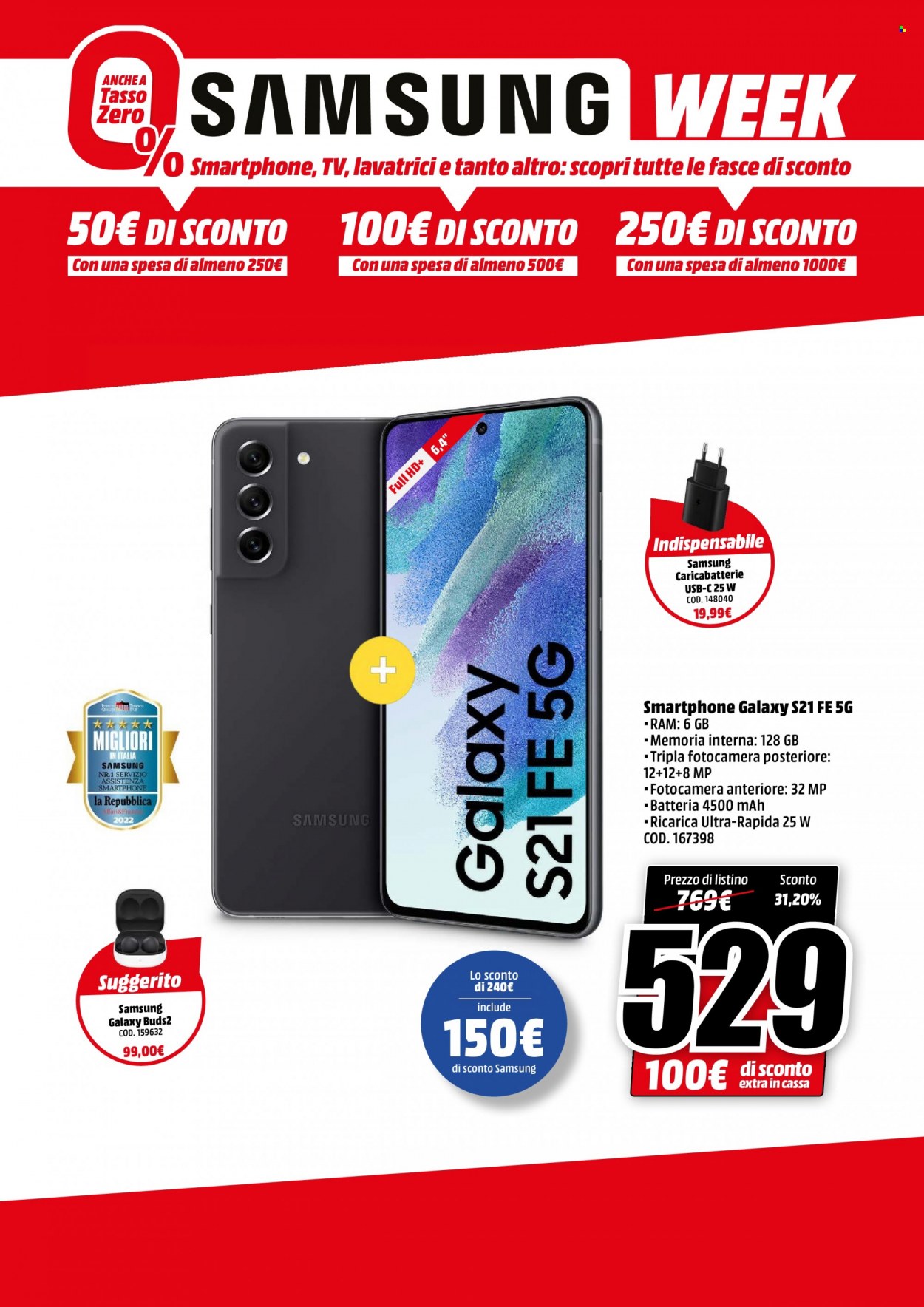 Volantino MediaWorld - 11/7/2022 - 17/7/2022. Pagina 4