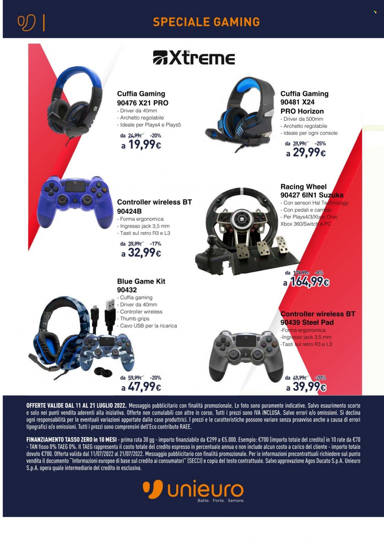 Volantino Unieuro - 11/7/2022 - 21/7/2022. Pagina 8