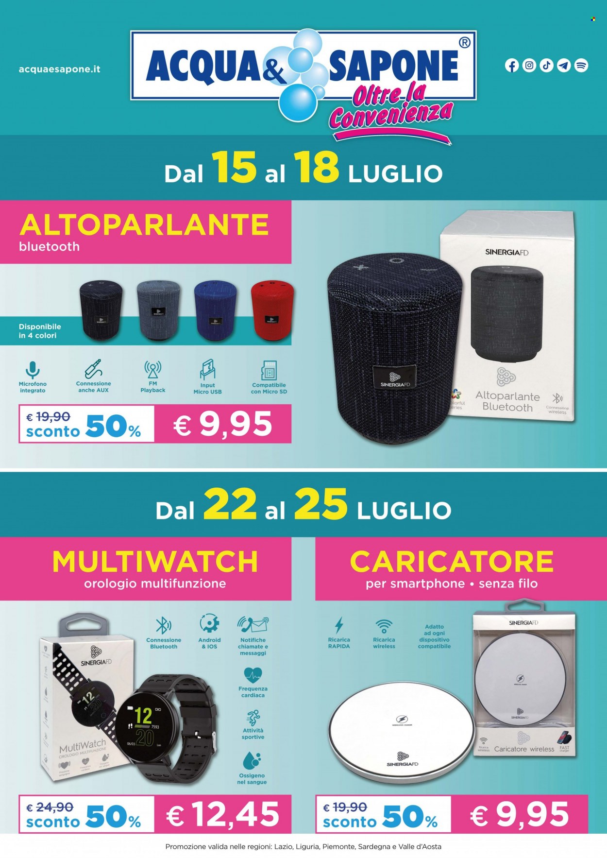 Volantino Acqua & Sapone - 15/7/2022 - 25/7/2022. Pagina 1
