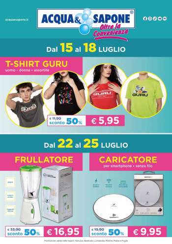 Volantino Acqua & Sapone - 15/7/2022 - 25/7/2022.