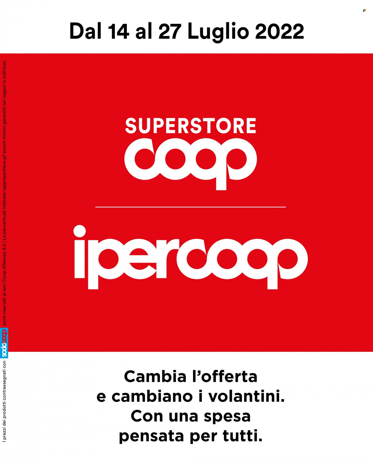 Leták Coop - 14.7.2022 - 27.7.2022. Strana 1