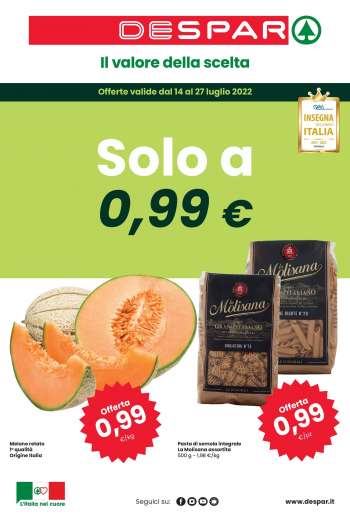 Volantino Despar - 14/7/2022 - 27/7/2022.