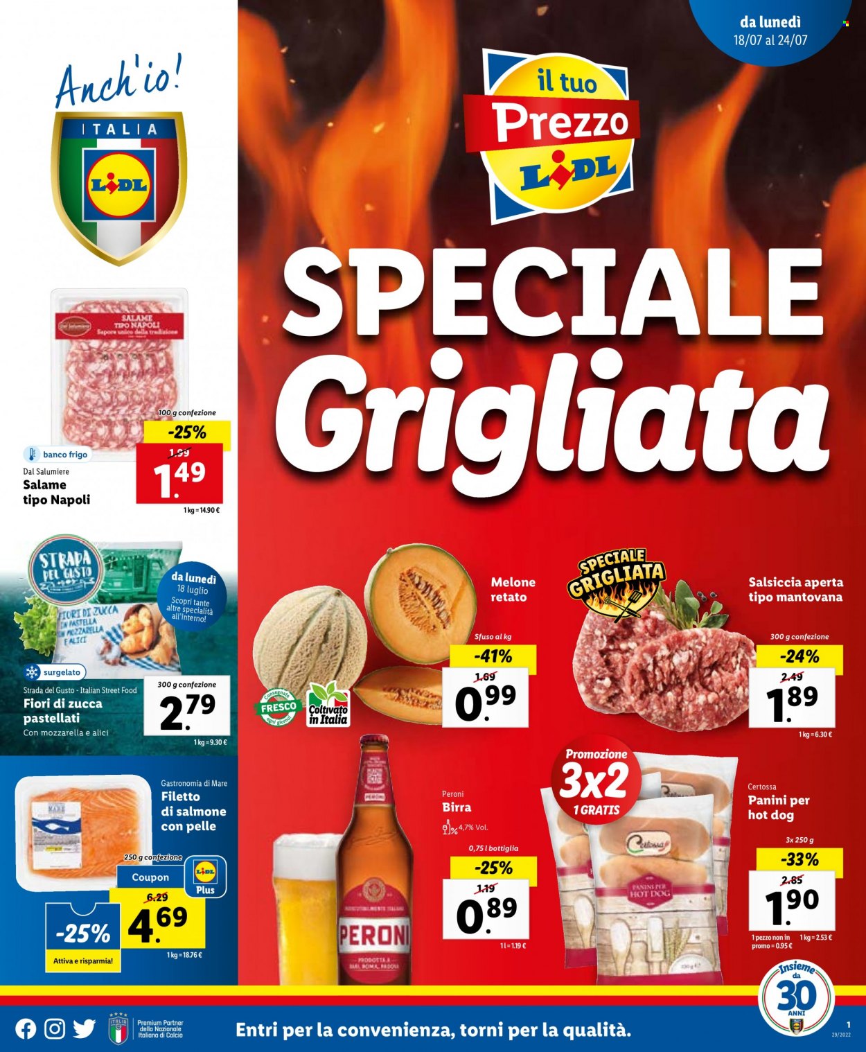 Volantino Lidl - 18/7/2022 - 24/7/2022. Pagina 1