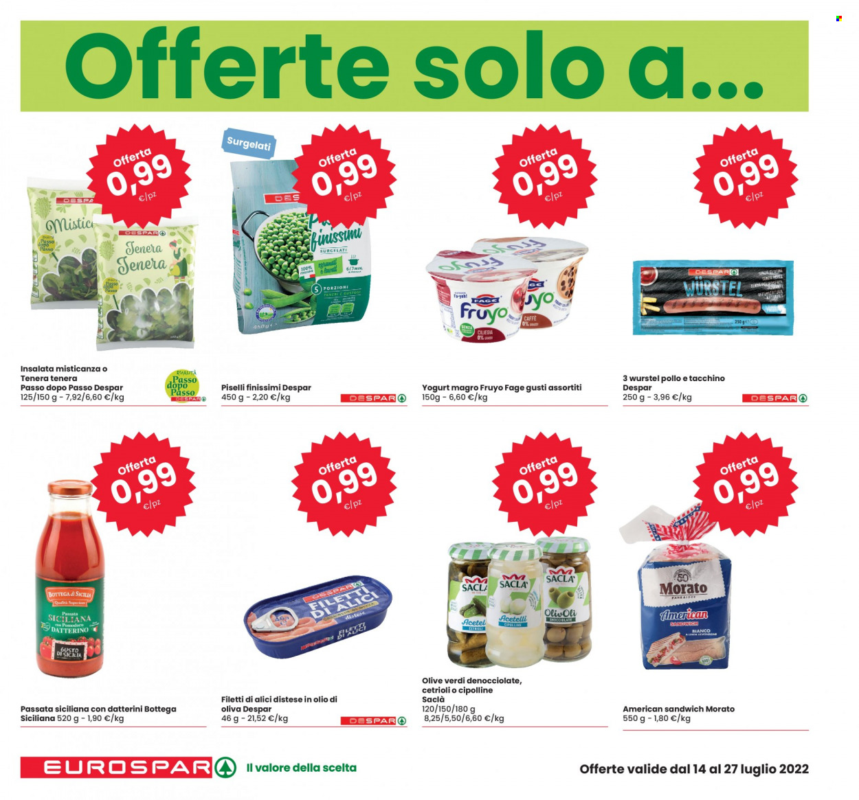 Volantino Eurospar - 14/7/2022 - 27/7/2022. Pagina 2