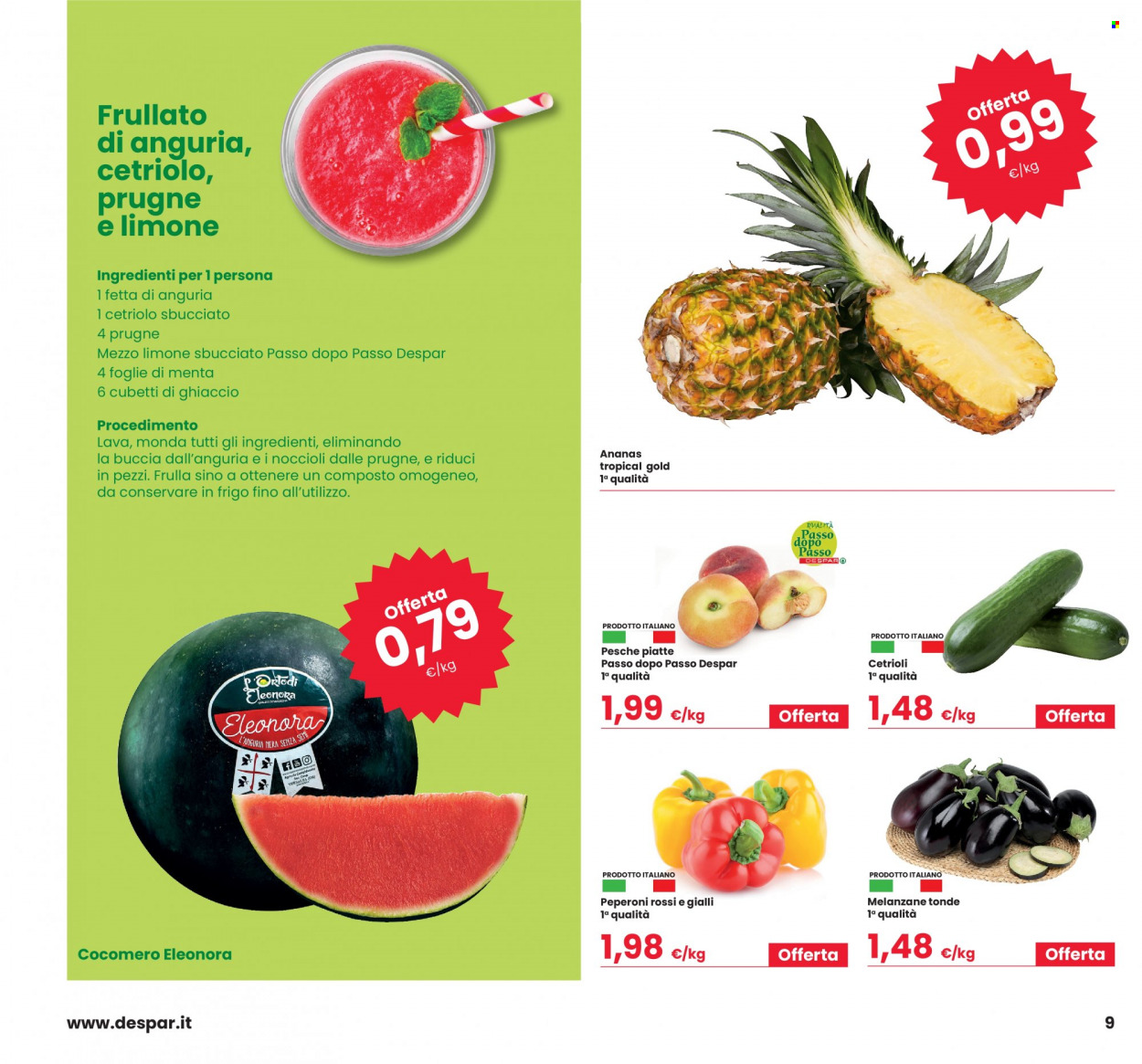Volantino Eurospar - 14/7/2022 - 27/7/2022. Pagina 9