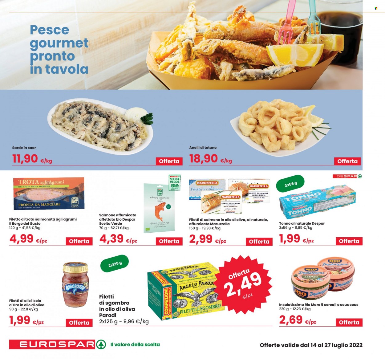 Volantino Eurospar - 14/7/2022 - 27/7/2022. Pagina 14
