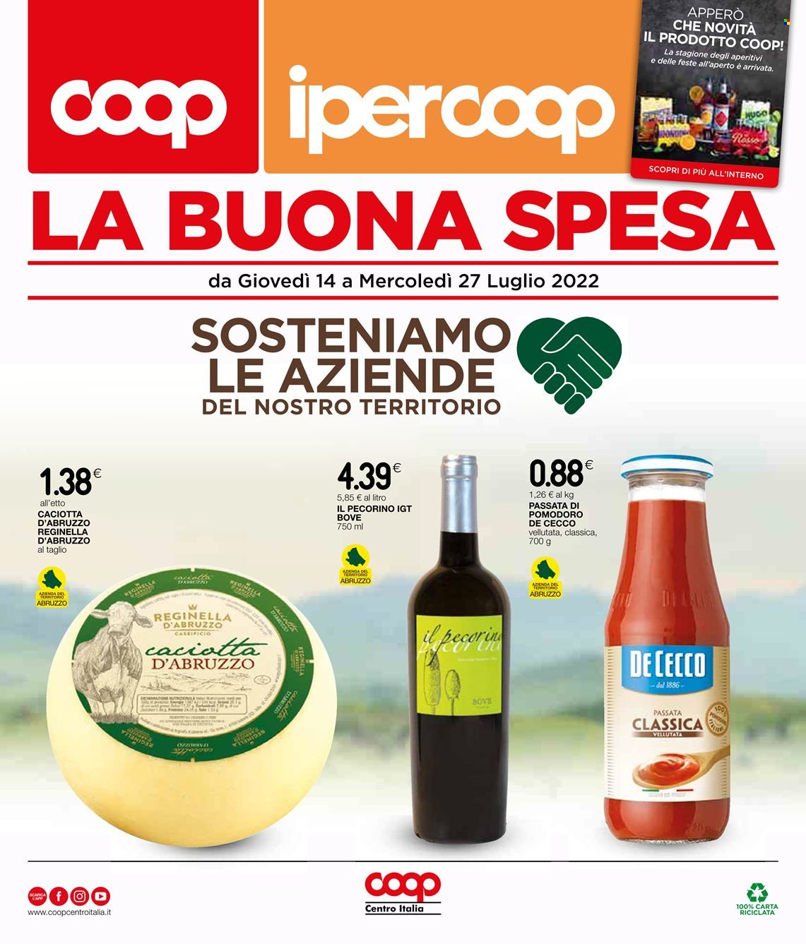 Leták Coop - 14.7.2022 - 27.7.2022. Strana 1