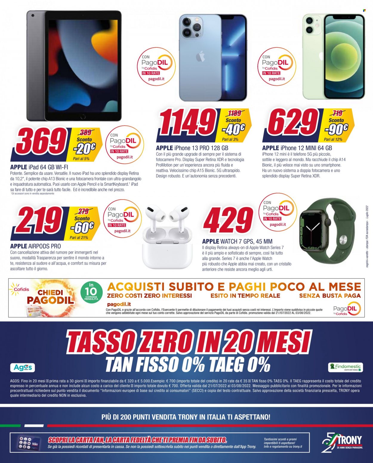Volantino Trony - 21/7/2022 - 3/8/2022. Pagina 22