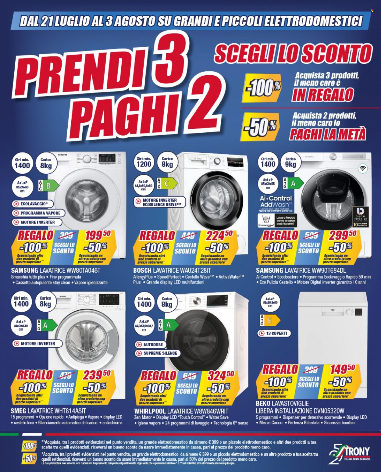 Volantino Trony - 21/7/2022 - 3/8/2022. Pagina 2