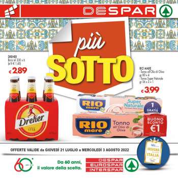 Volantino Eurospar - 21/7/2022 - 3/8/2022.