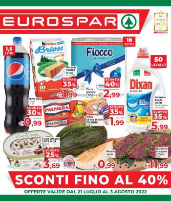 Volantino Eurospar - 21/7/2022 - 3/8/2022.