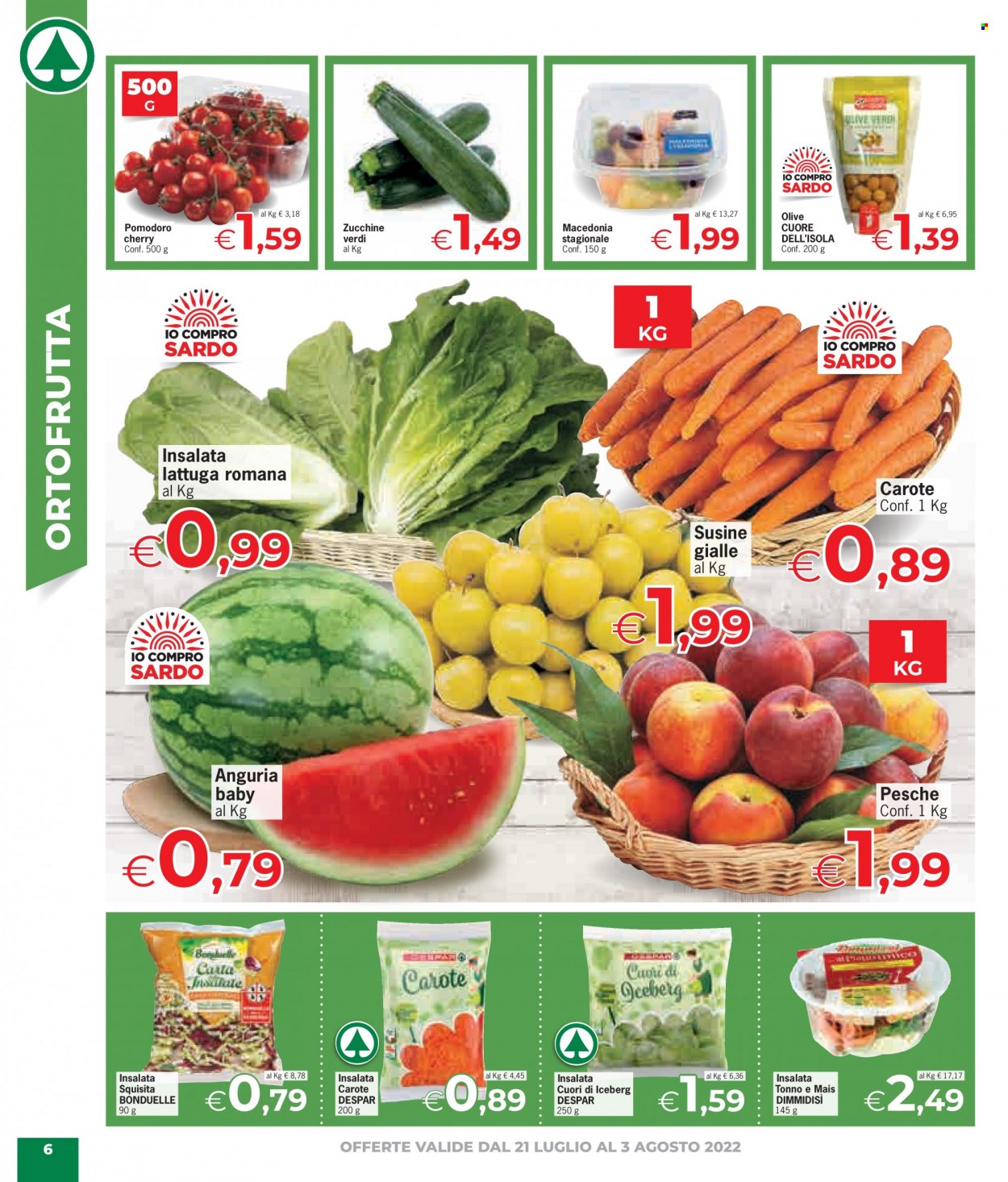Volantino Eurospar - 21/7/2022 - 3/8/2022. Pagina 6