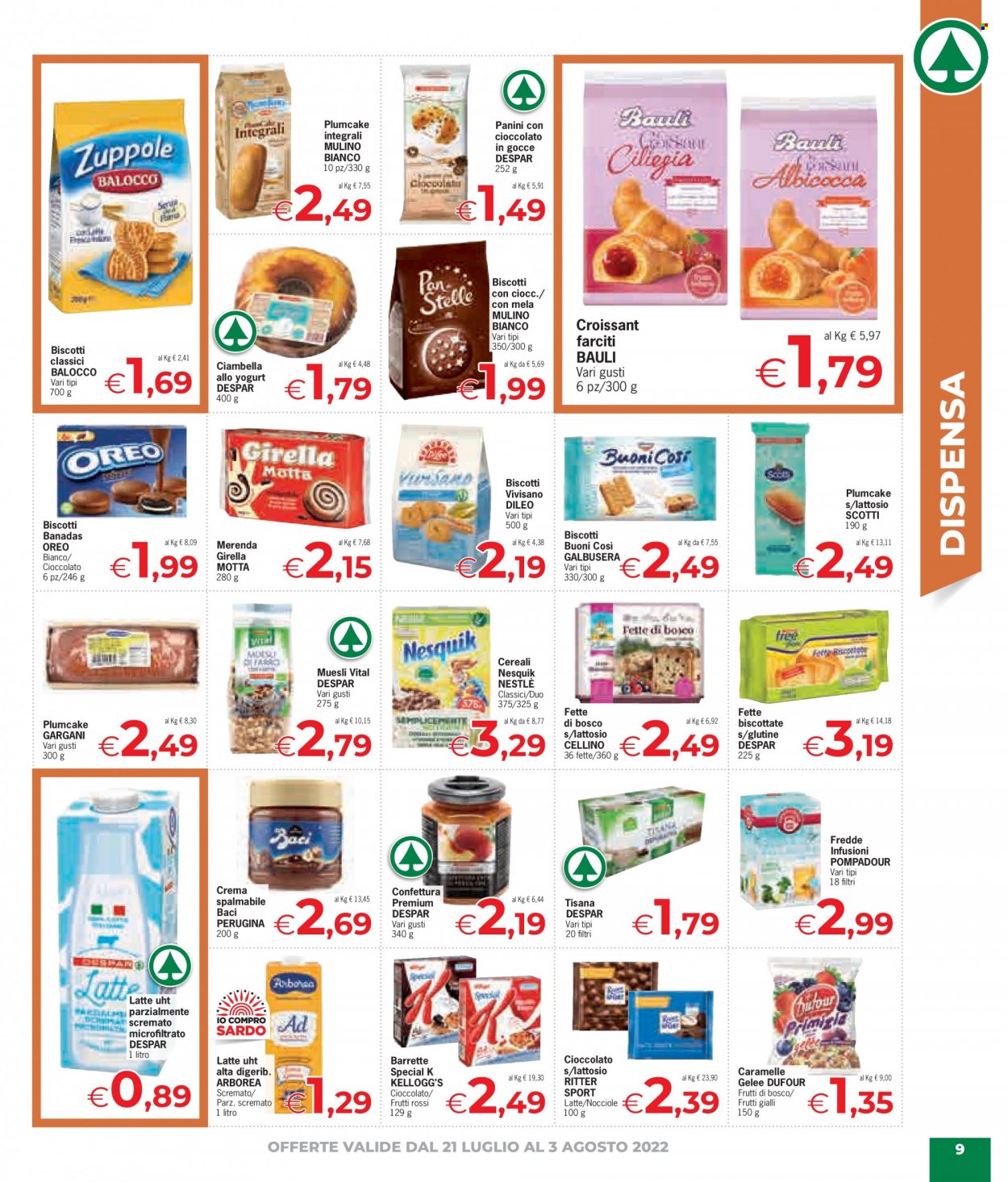 Volantino Eurospar - 21/7/2022 - 3/8/2022. Pagina 9